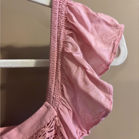 Lucky Brand Pink Ruffle Top - Picture 3 of 7